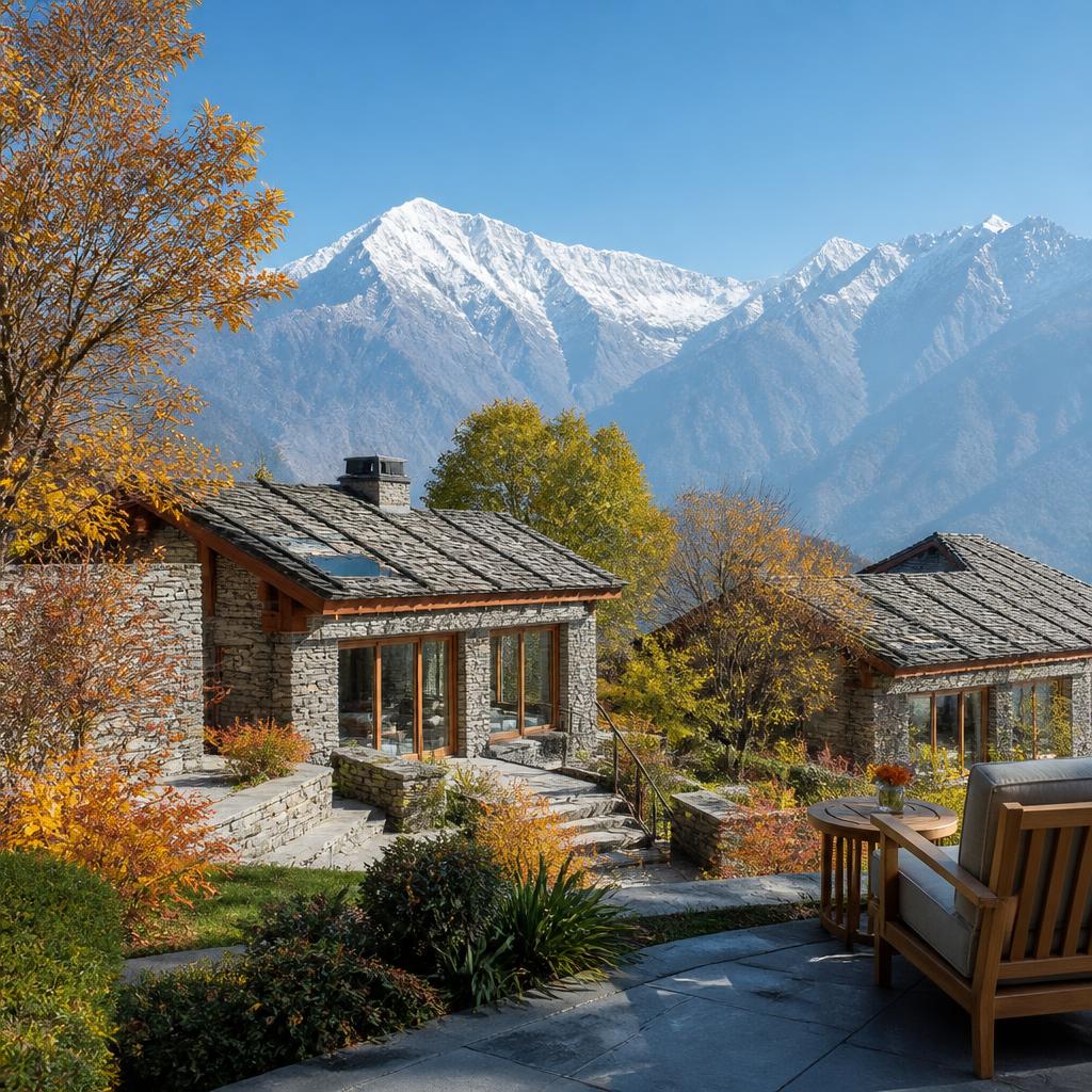 Autumn colors in the resort gardens