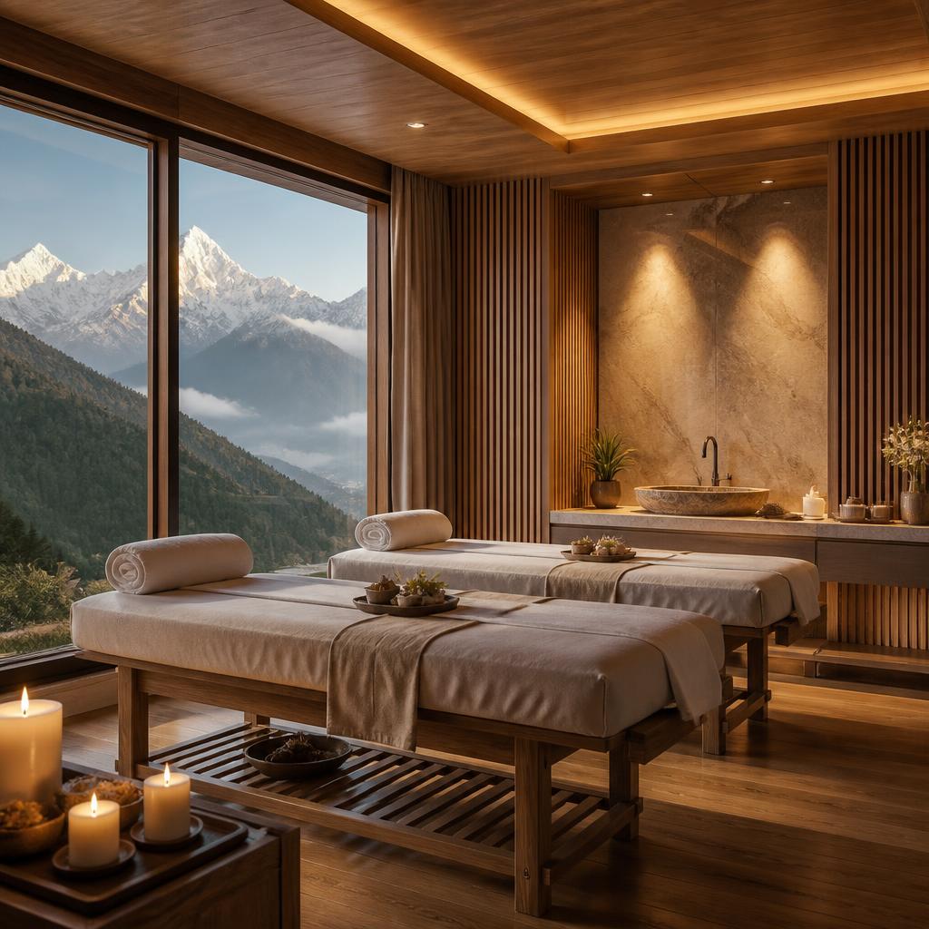 Wellness spa and massage room