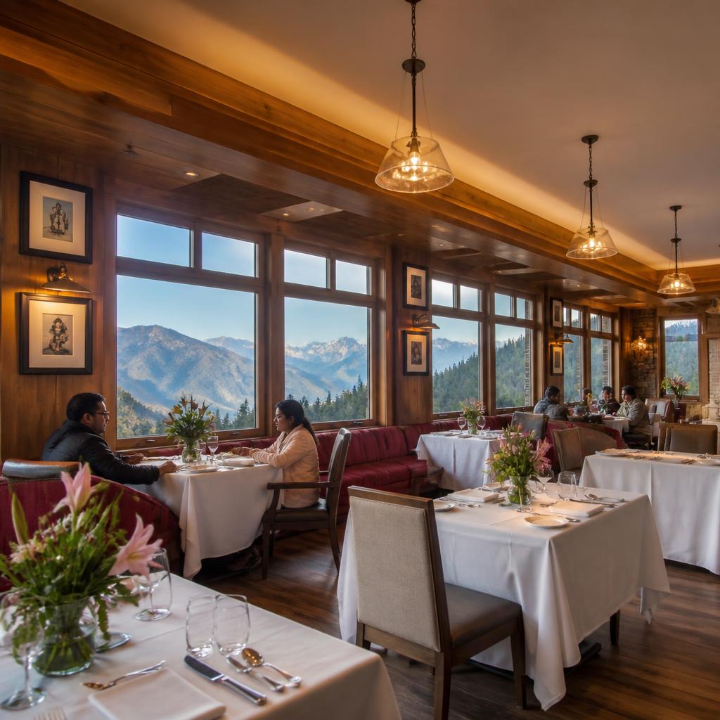 The Yamuna Resort restaurant interior